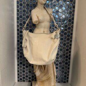 Coach Shoulder Bag Ali Leather Hobo B0982-42732 Soft Cream Winter White Leather.